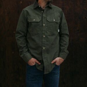 Deso Supply Co Workshop USA MADE Shirt Mens M Canvas Jacket Corduroy Shacket